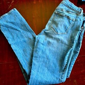 Old Navy jeans, small bleach chain on calf Price accordingly size 10, long